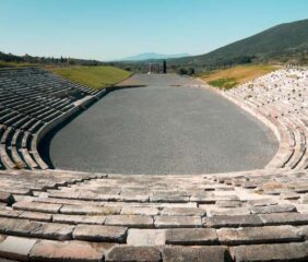 Pompeii of Greece [Year of foundation 370 BC] Walk through the paths of an entire ancient city! Discover the theaters, the temples, the healing rooms, the Stadium, but also many other places, up to the city walls!